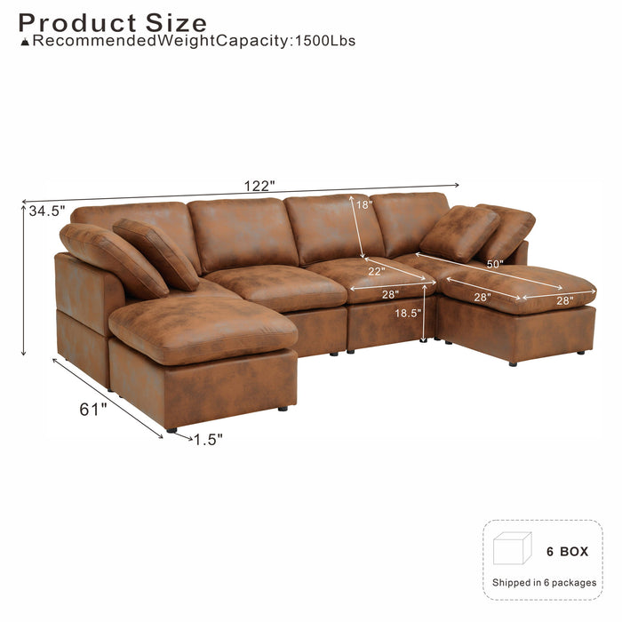 Deep Modular Cloud Sofa, Freely Configurable
