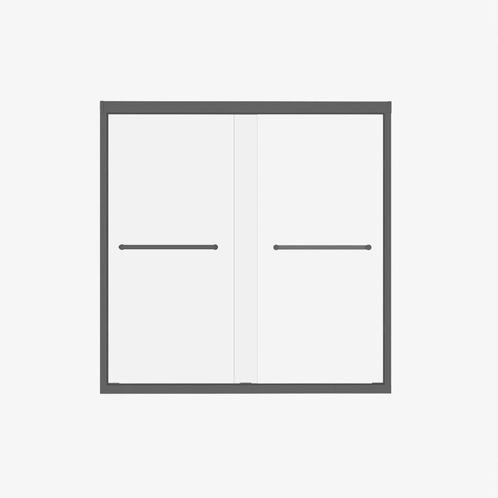 Double Sliding Shower Door With Explosion Proof Film