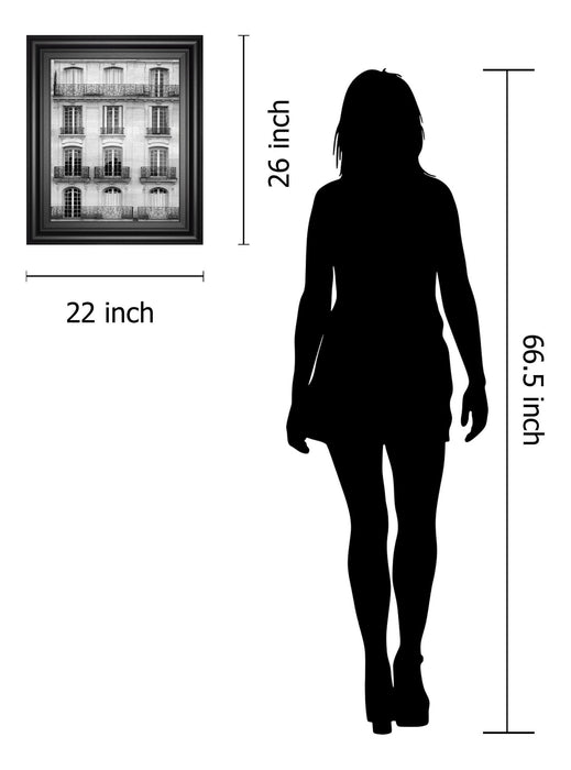 Across The Street I By Laura Marshall - Framed Print Wall Art - White