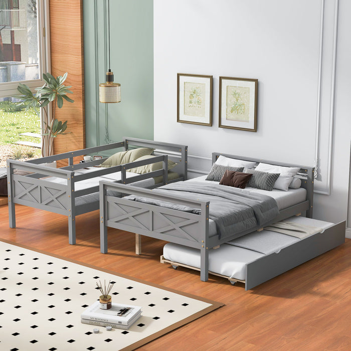 Bunk Bed With Ladder And Safety Guardrail