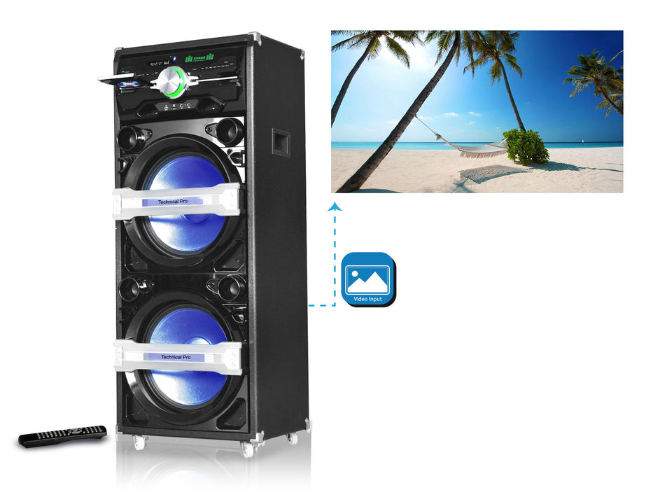 10,000 Watt Party Speaker - Black