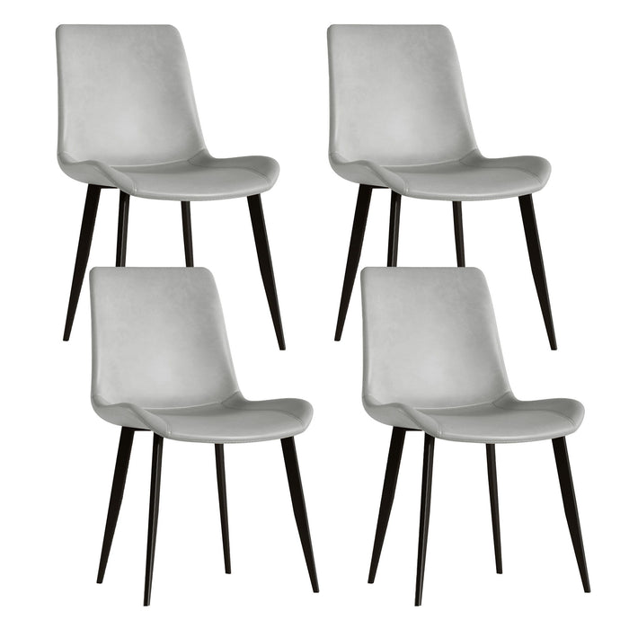Modern Dining Chair With Carbon Steel Legs