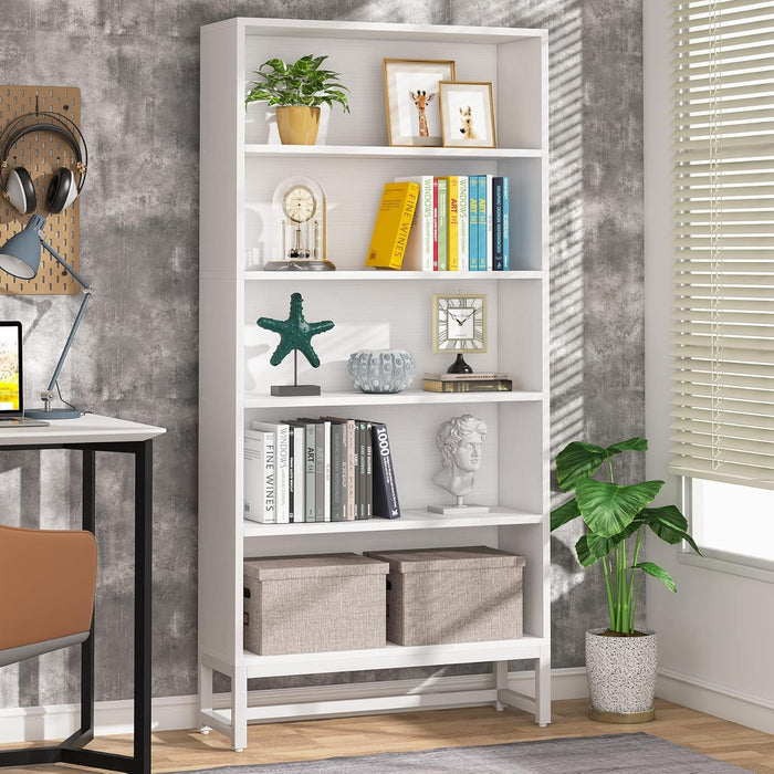 5 Tier Heavy Duty Bookshelf For Living Room