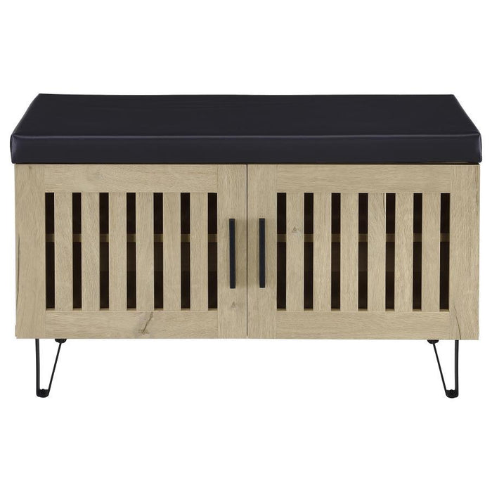 Brixton - 2-Door Padded Entryway Shoe Storage Bench