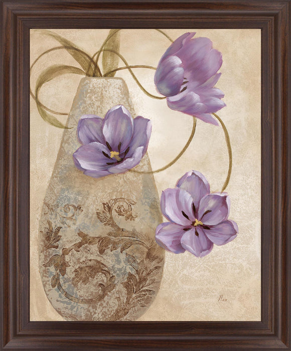 Twilight Petals - 28" x 34" Framed Wall Art