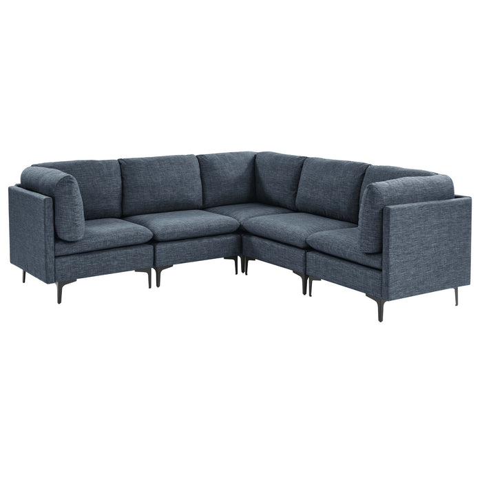 Upholstered Modular Sectional With Tall Legs
