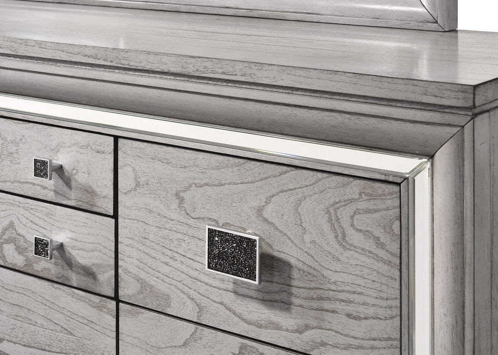 Vail - Dresser & Mirror - Gray