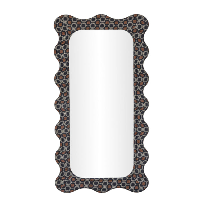 Charlene - 39" x 75" Squiggle Wall Mirror - Biologic Print