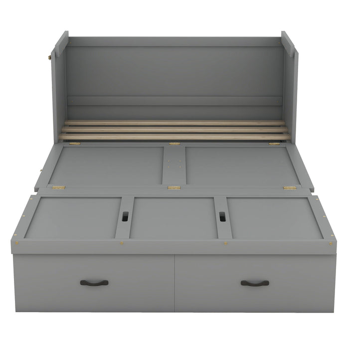 Murphy Bed With USB Port And A Large Drawer