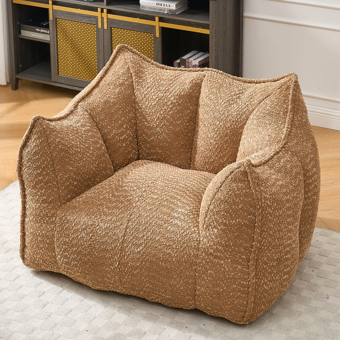 Comfortable Chenille Sofa Chairs With Highly Resilient Foam For Living Rooms And Bedrooms