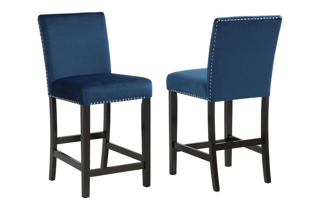 Lennon - 5 Piece Counter Height Table - Blue