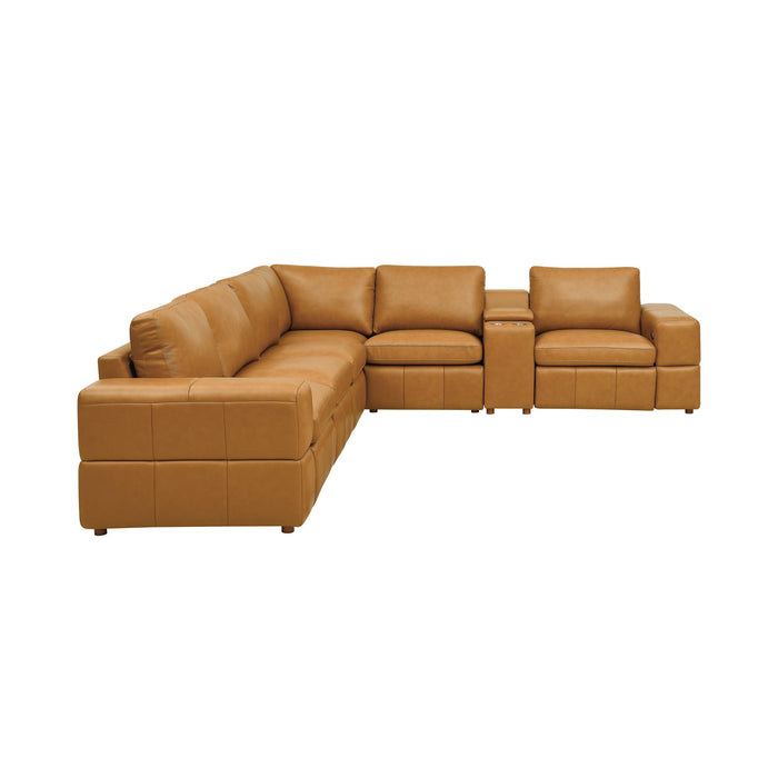 Upholstered Large Arms Sectional With Recliner Seats