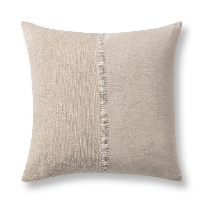 Nisha - 22" x 22" Accent Pillow - Natural / Ivory