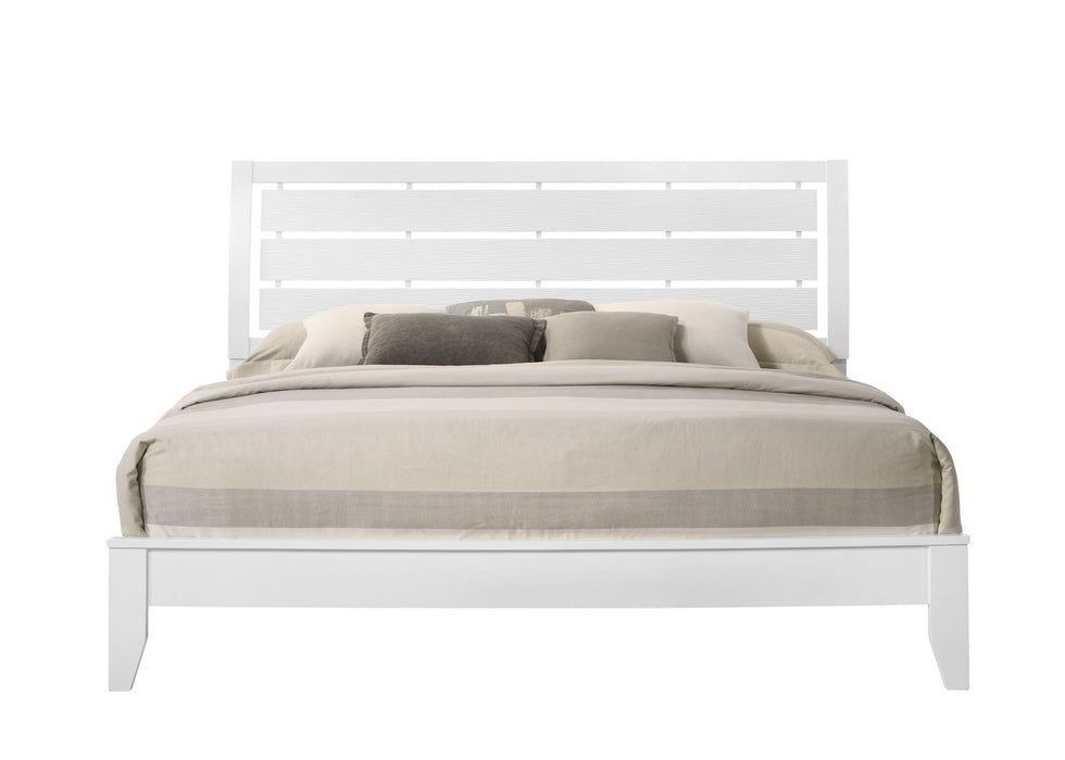 Evan - Queen Bed - White