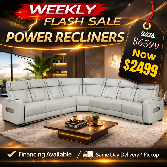 Power Recliner Sectional
