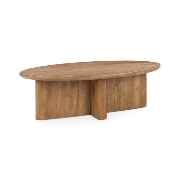 Montengo - Oval Coffee Table - Natural Maple