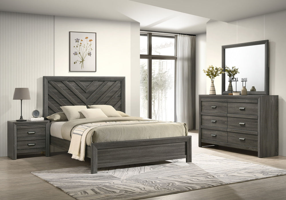 Valor - Queen 4 Piece Bedroom Set - Gray