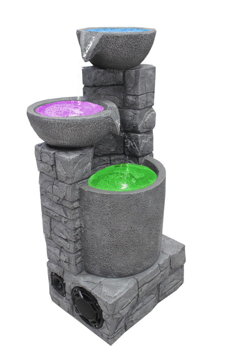 Bluetooth LED Water Fountain - Dark Gray