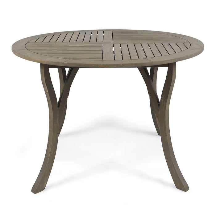 Hermosa - Outdoor Acacia Wood Table Circular Design