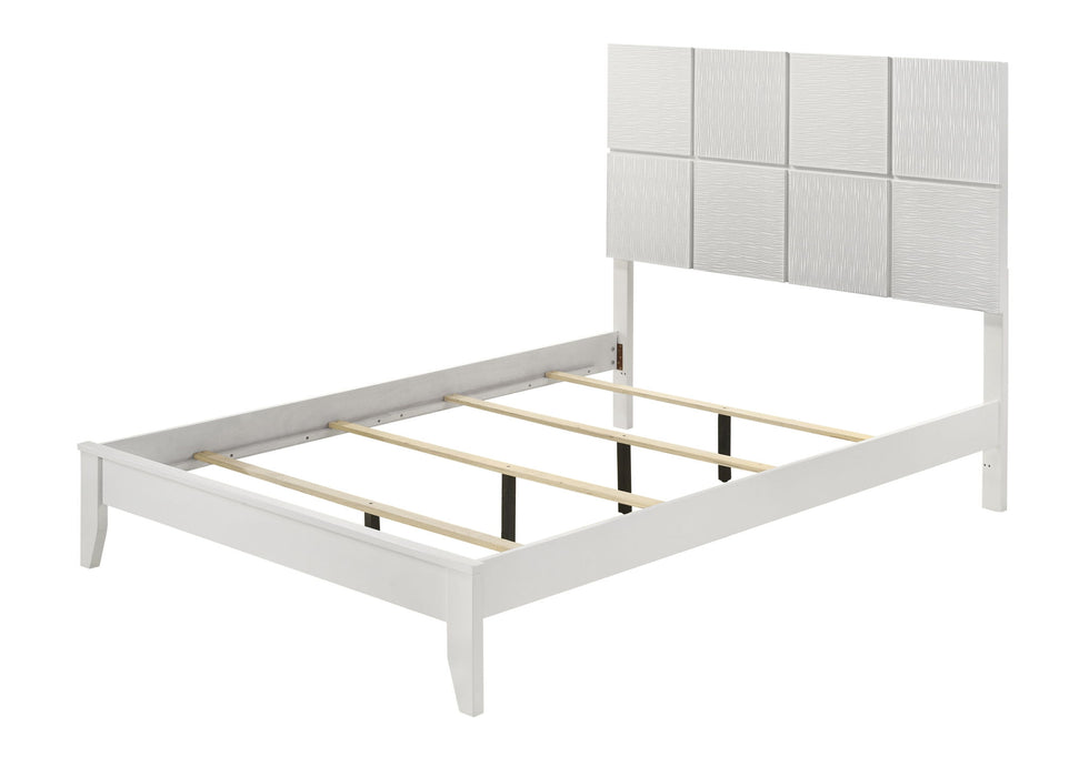 Denker - Full Bed - White