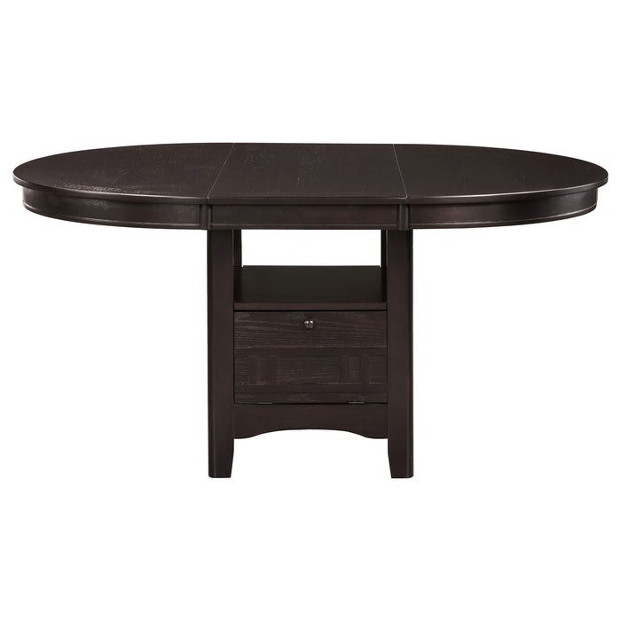 Illkirch - Oval Extension Leaf Dining Table With Expandable Surface - Espresso