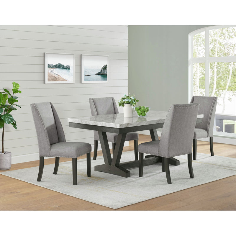 5 PC Dinette Set with 2 free extra chairs on side