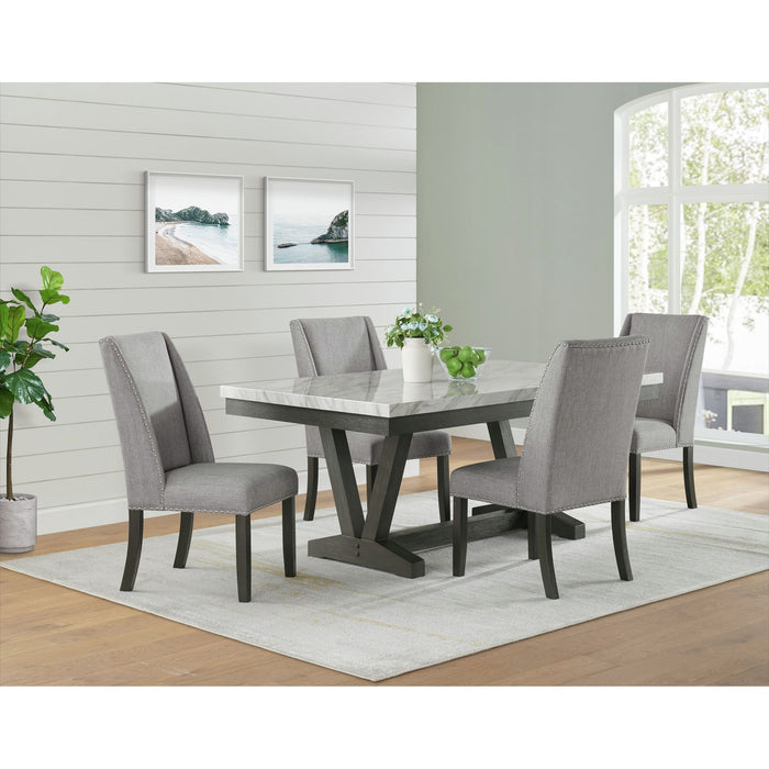 5 PC Dinette Set with 2 free extra chairs on side
