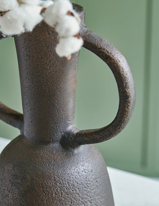 Aadeen - Vase - 14" - Distressed Brown