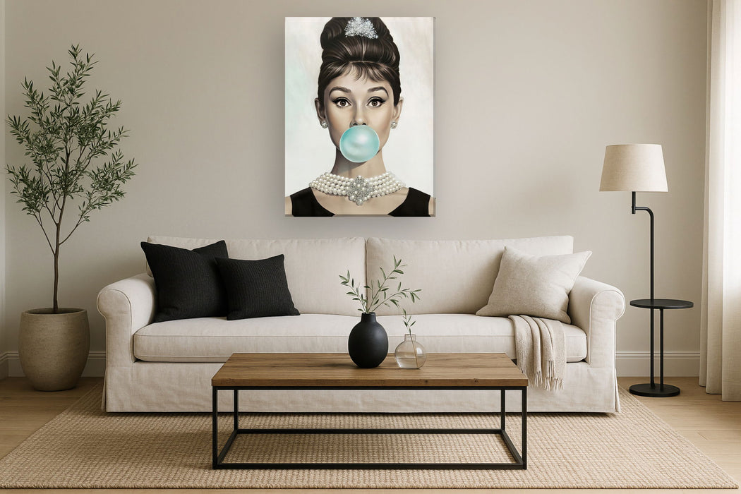 Hand Painted Textured Canvas - White