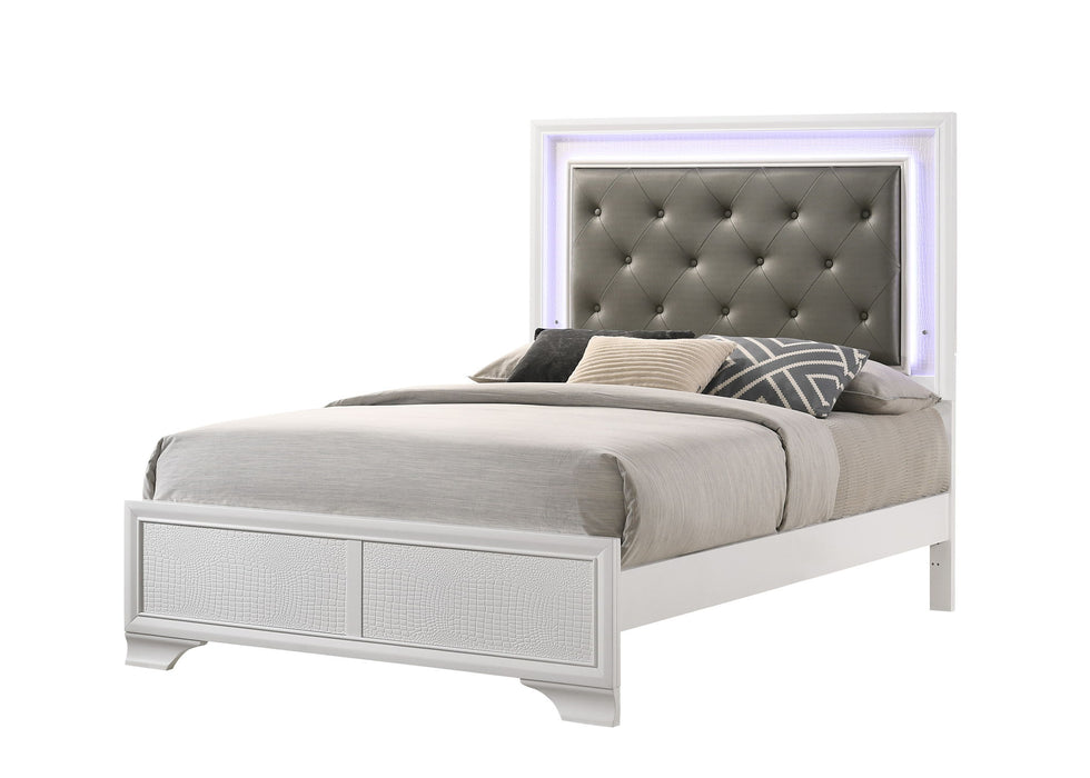 Lyssa - Twin 5 Piece Bedroom Set - White