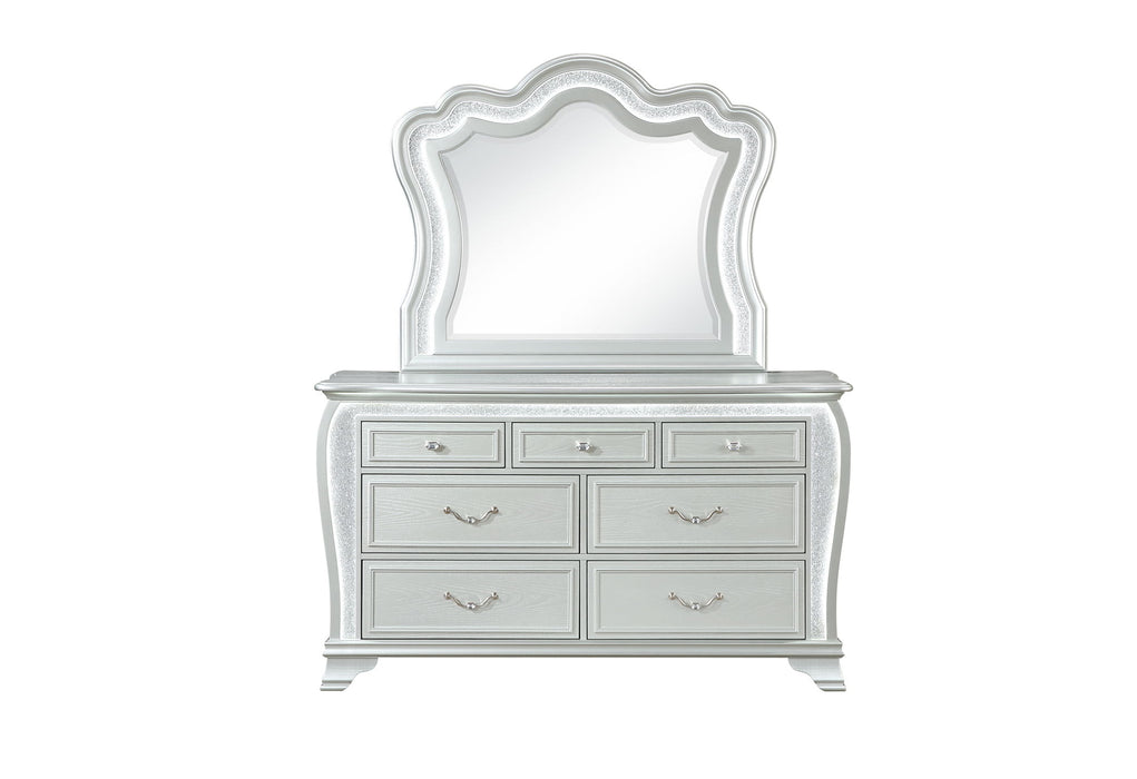 Aria - Mirror With LED - Silver