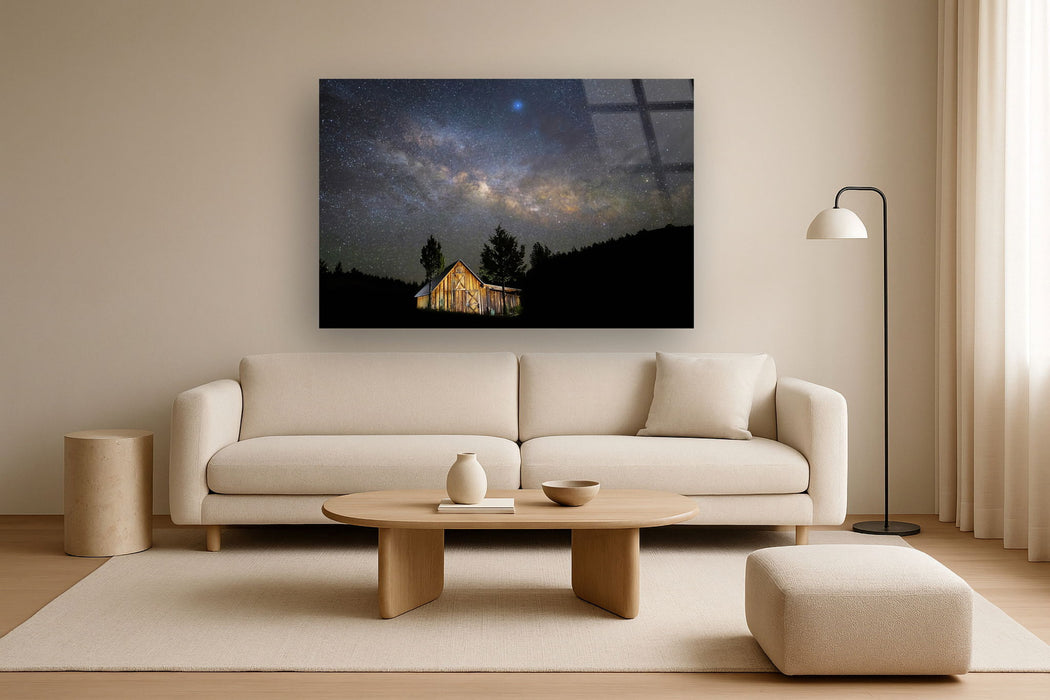 Tempered Glass With Foil - Starry Barn - Blue