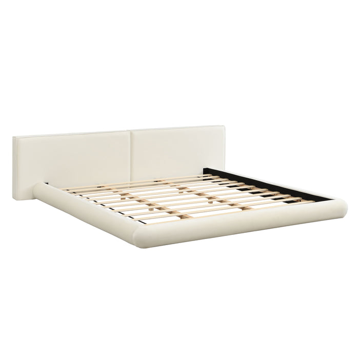 Low Profile Platform Bed With Rounded Edges