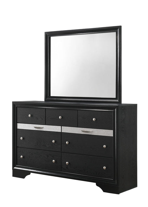 Regata - King 4 Piece Bedroom Set - Black
