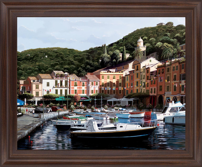Harbor Village Serenity - 28" x 34" Framed Wall Art