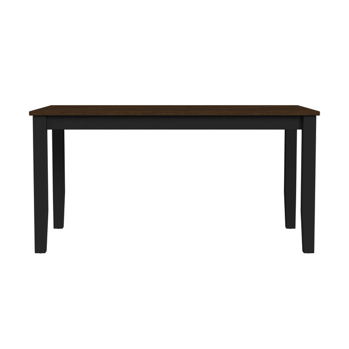 Brooks - 6 Piece Dining Set With Table, 4 Wood Back And Upholstered Seat Chairs, And Bench