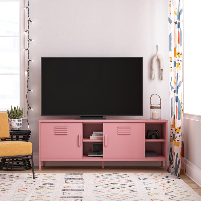 Cache - Locker Style TV Stand For TVs Up To 65" - Pink