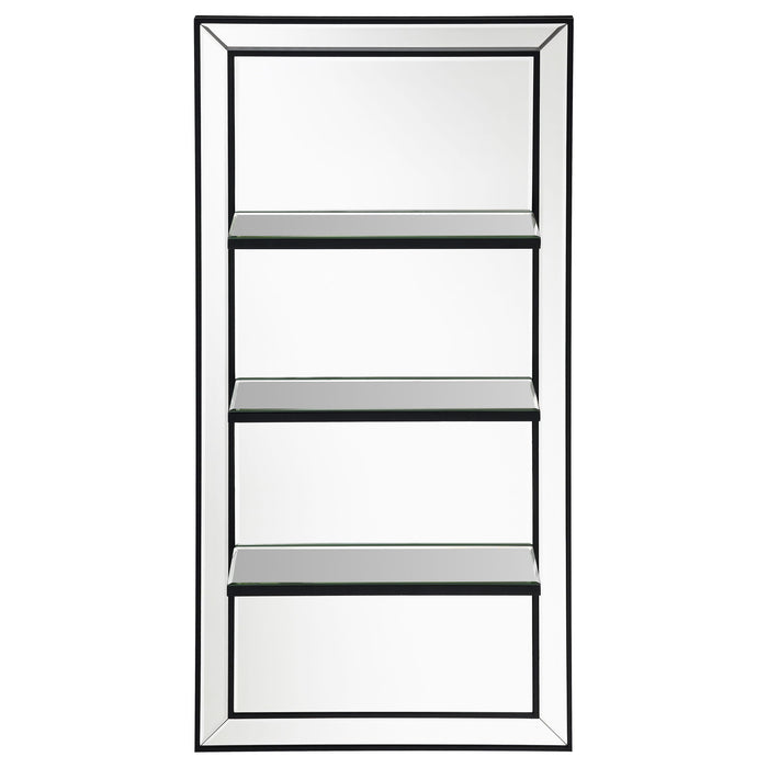 Cardinal - 3 Shelf Wall Mirror - Silver