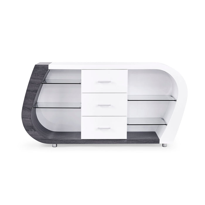 Anne - Buffet - White / Gray