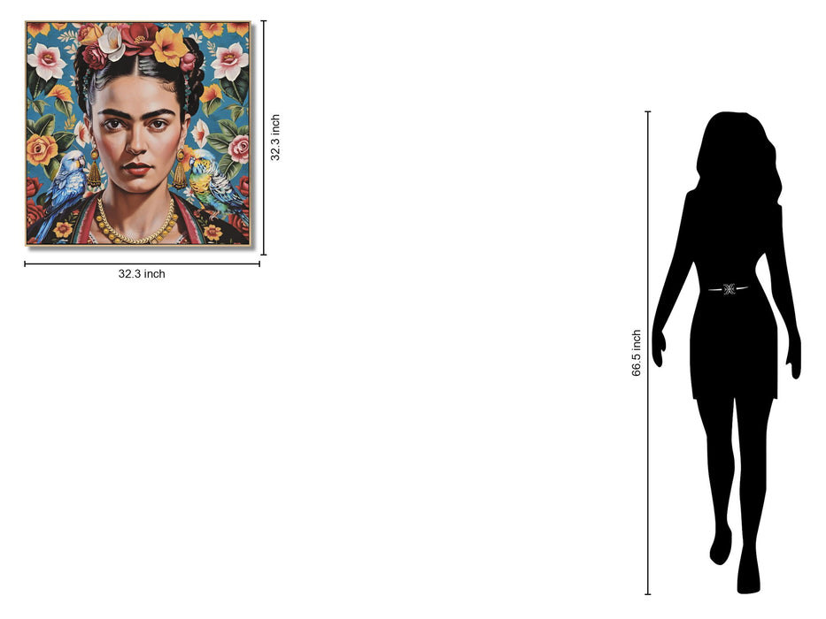 Vivid Gaze Reverie - 32" x 32" Framed Wall Art