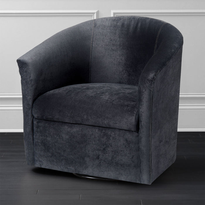 Eden - Swivel Chair With Microfiber Upholstery And Hardwood Frame