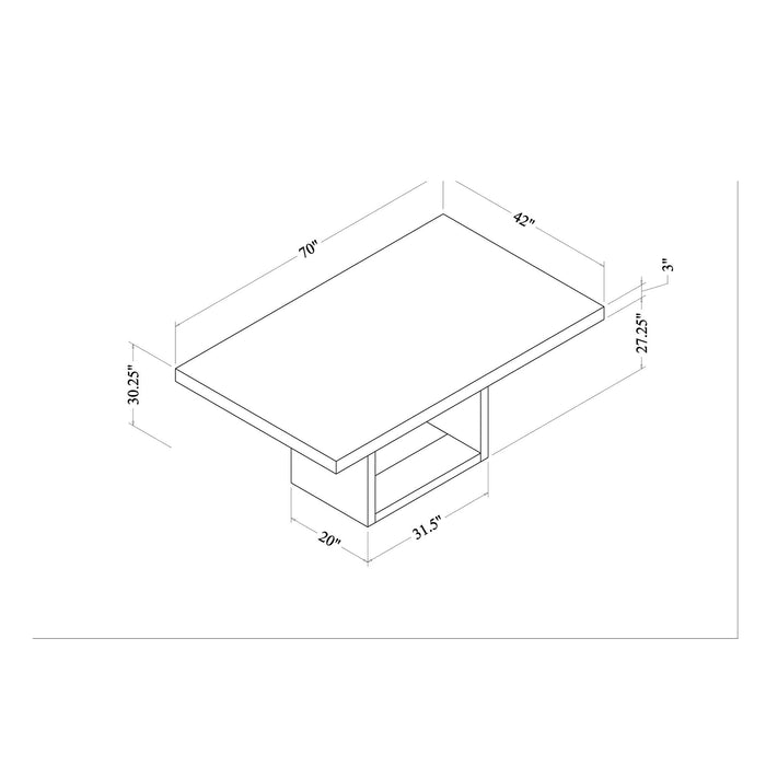 Sheena - 5 Piece Dining Table Set With Base And Chairs - Black