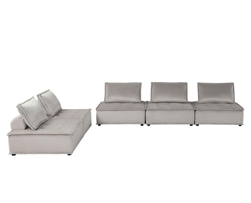Anna - Stylish Sectional Sofa Ottoman