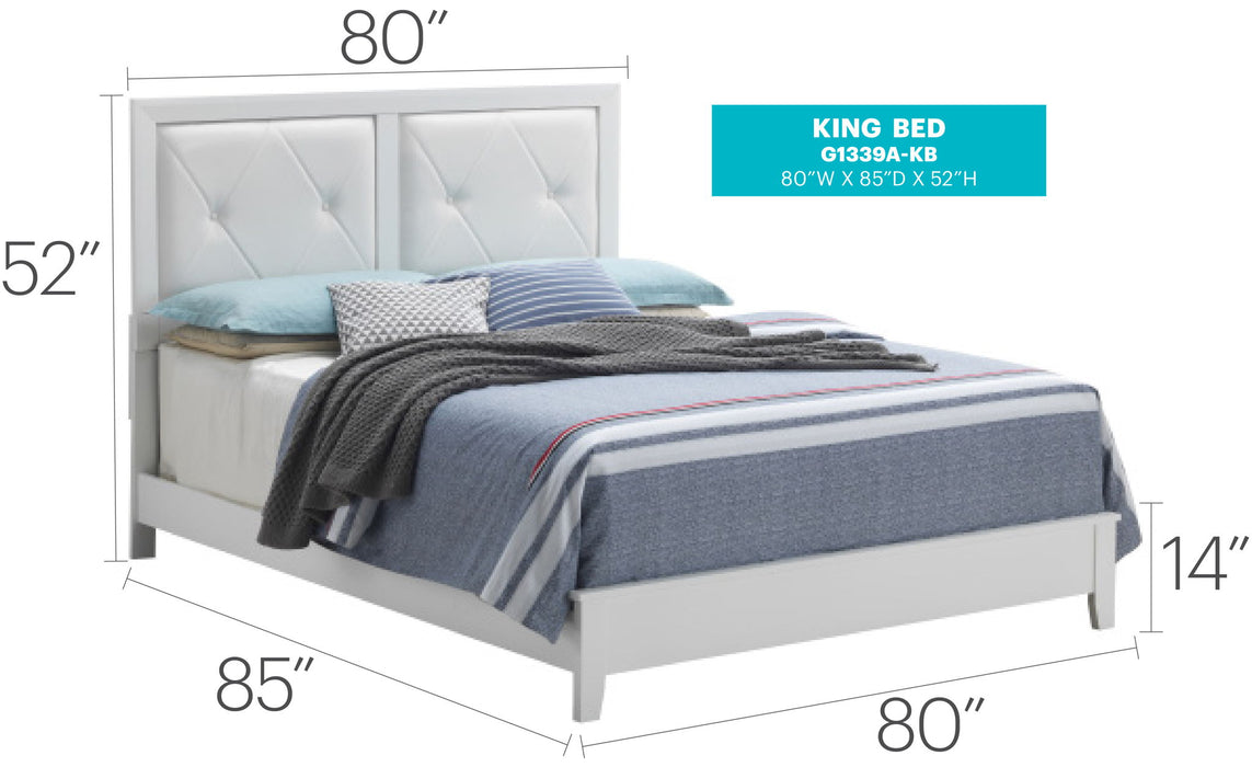 Padded Headboard Bed
