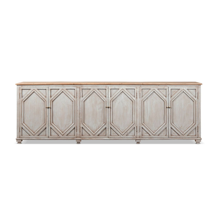 Colette - 6 Door Cabinet Sideboard - Brown