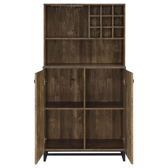 Harlie - 2 Door Wine Cabinet - Oak