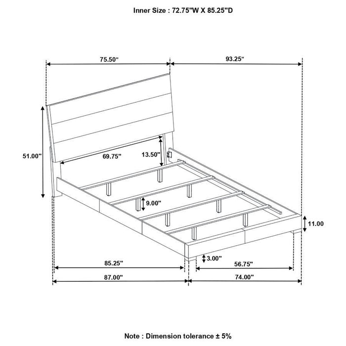 Felicity - Wood Panel Bed