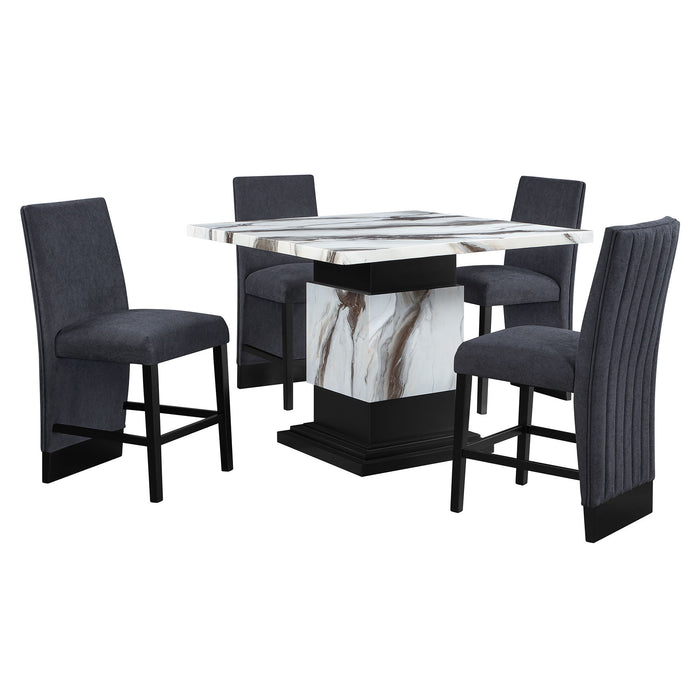 D12BT - Bar Table - Black / White