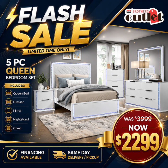 5 PC Queen Bedroom Set