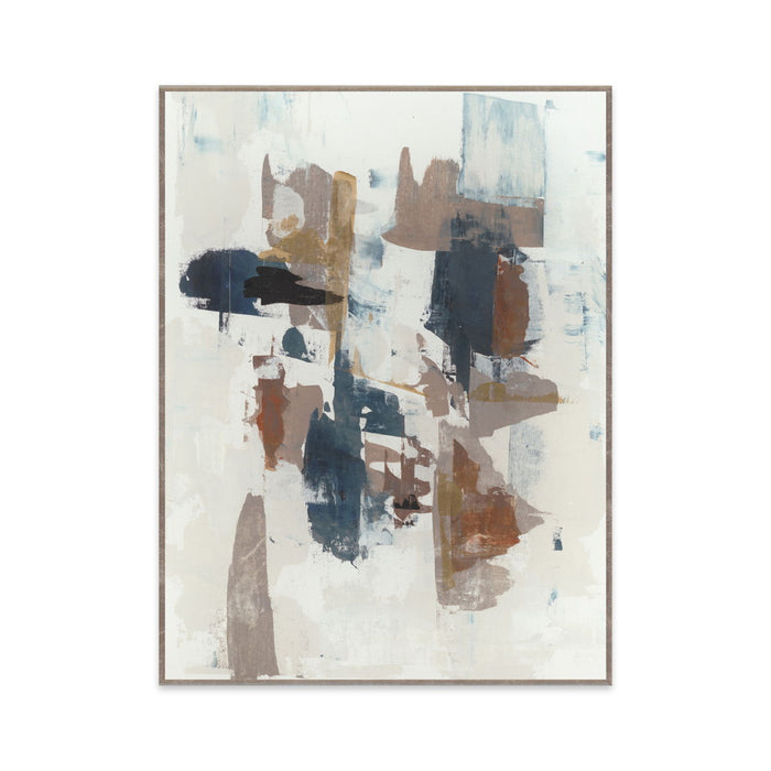 Alternative I - 36" x 48" Painting Art by Buddy Whitlock - Blue / Pearl Silver